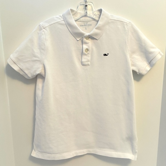Vineyard Vines Other - Vineyard Vines Kids Classic Pique Polo White Cap Size S (7-8)